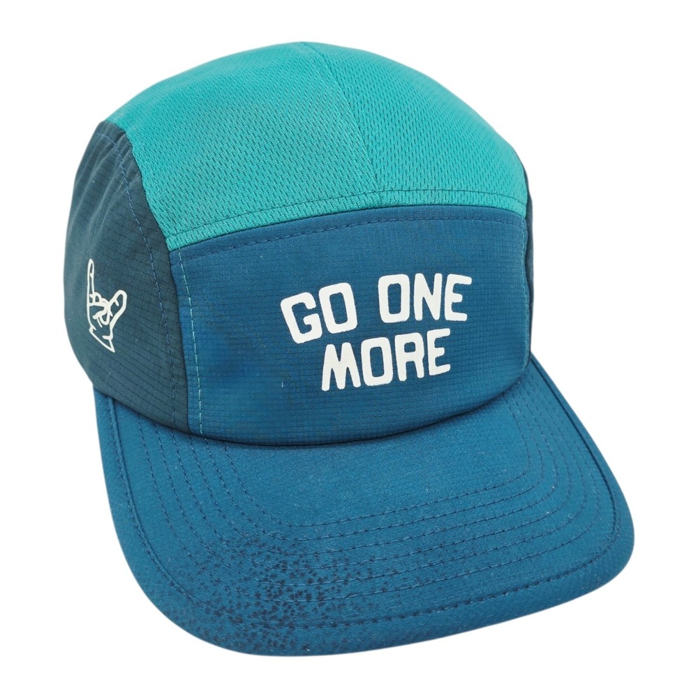 BPN Bare Performance Nutrition Go One More Hat Blue 5 Panel Running Endurance